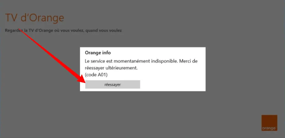 Problème erreur A01 ipad