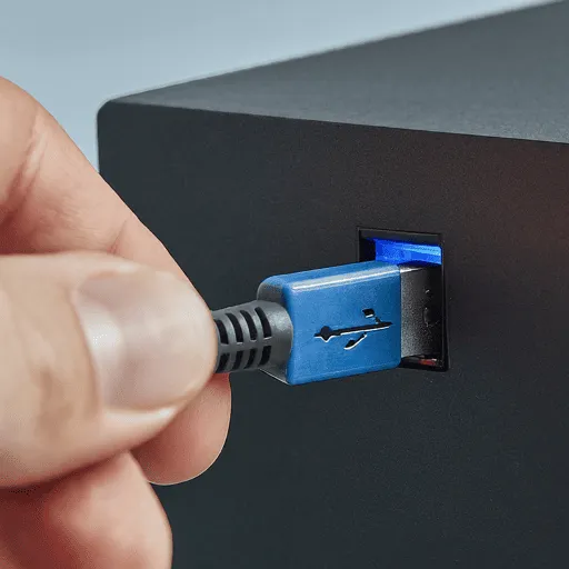 Connecter le clavier directement sur le clavier plutôt que sur un hub