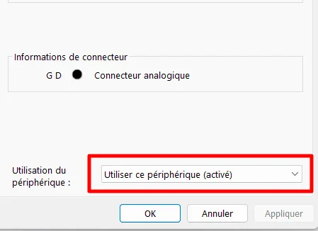 activer périphérque audio beyerdynamics