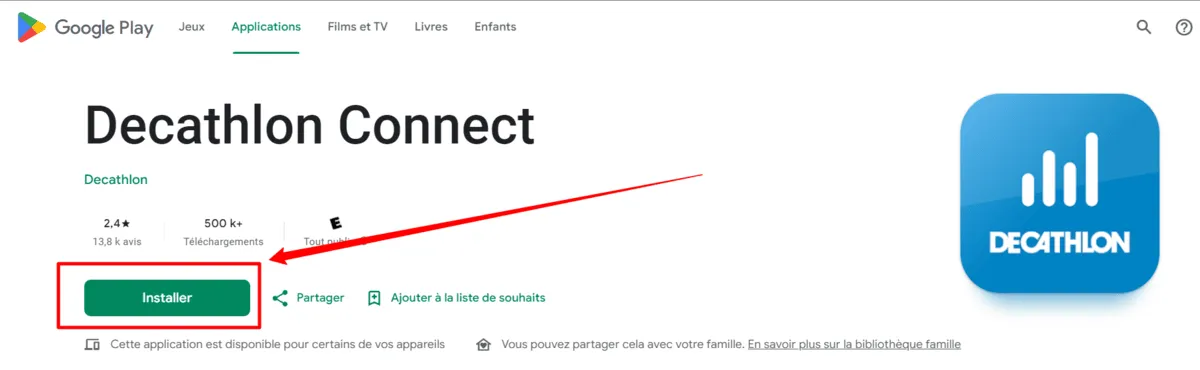 réinstaller decathlon connect