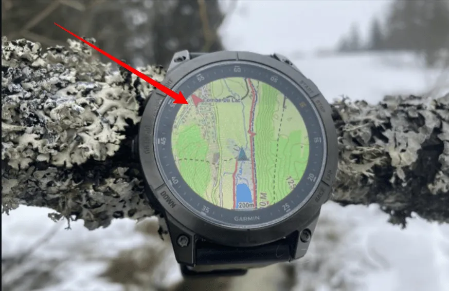 gps sur une montre garmin