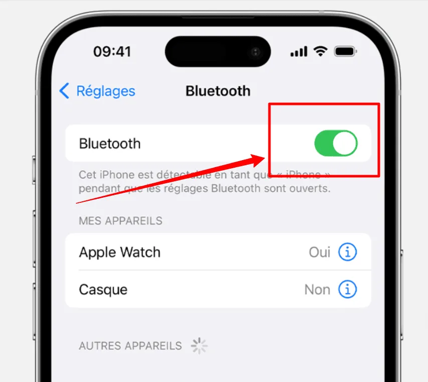 comment activer le bluetooth sur iphone