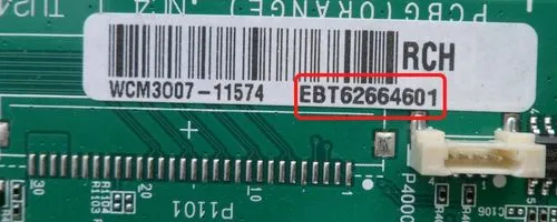 numéro carte mère tv lg