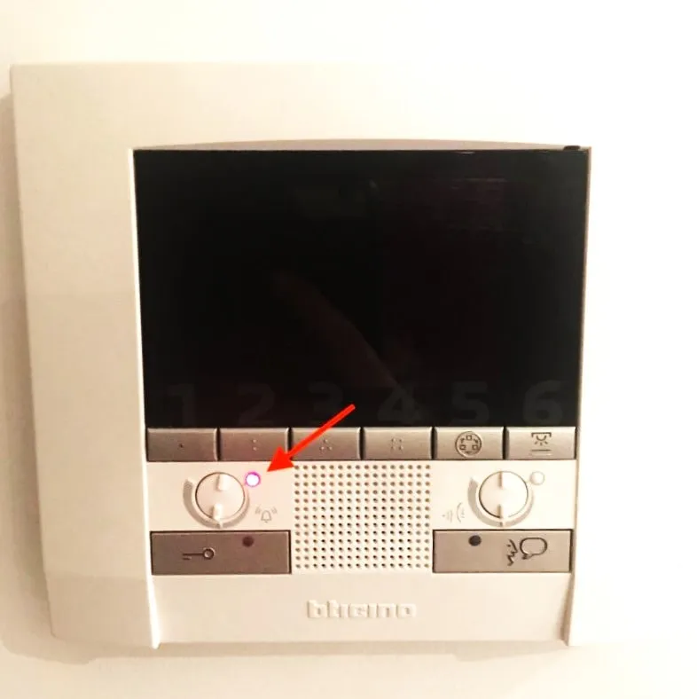 Interphone Bticino Voyant Rouge