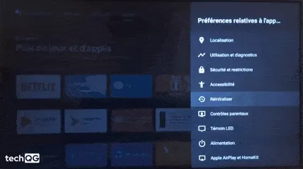 Xiaomi TV rétablir configuration usine