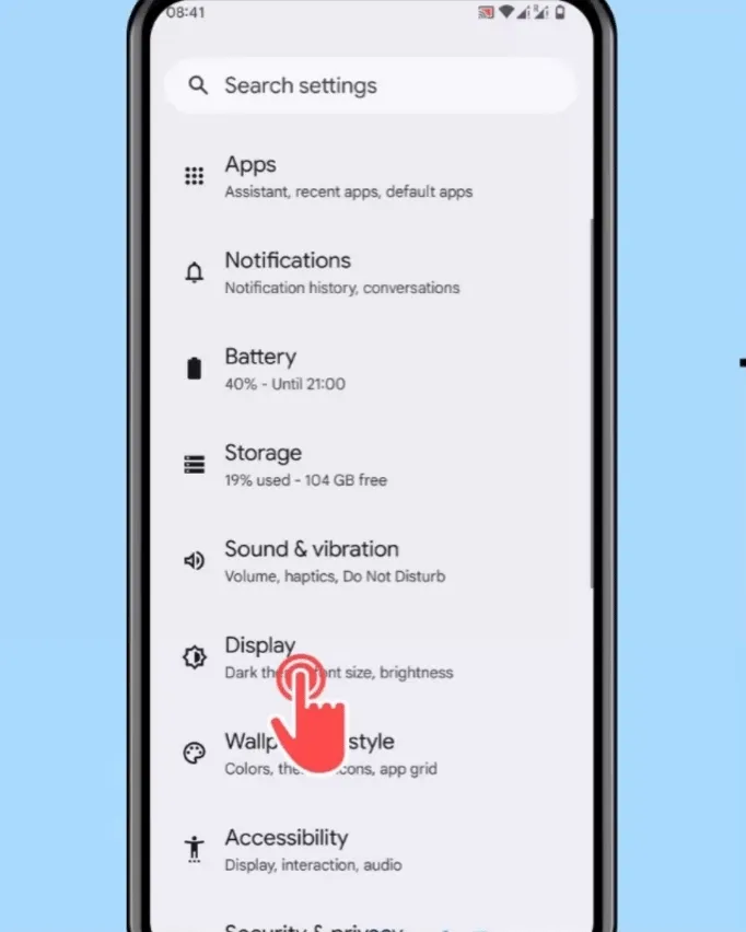 Comment activer la rotation automatique sur Android 14