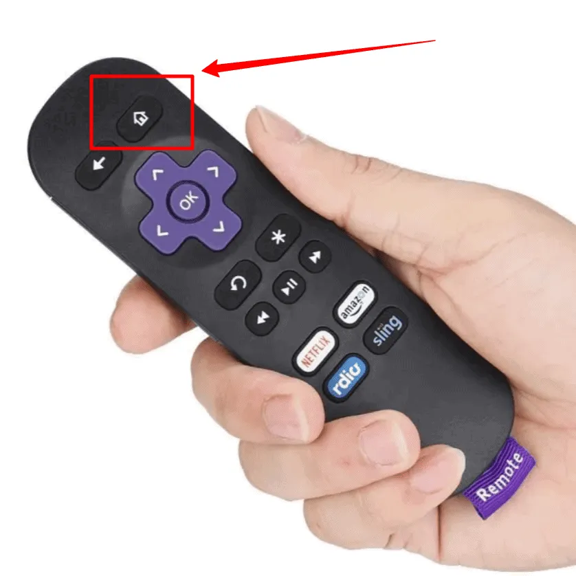 Changer la source d'image TV Roku