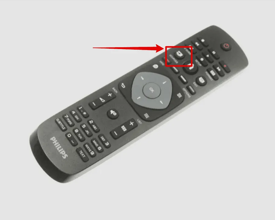 Changer source TV Philips