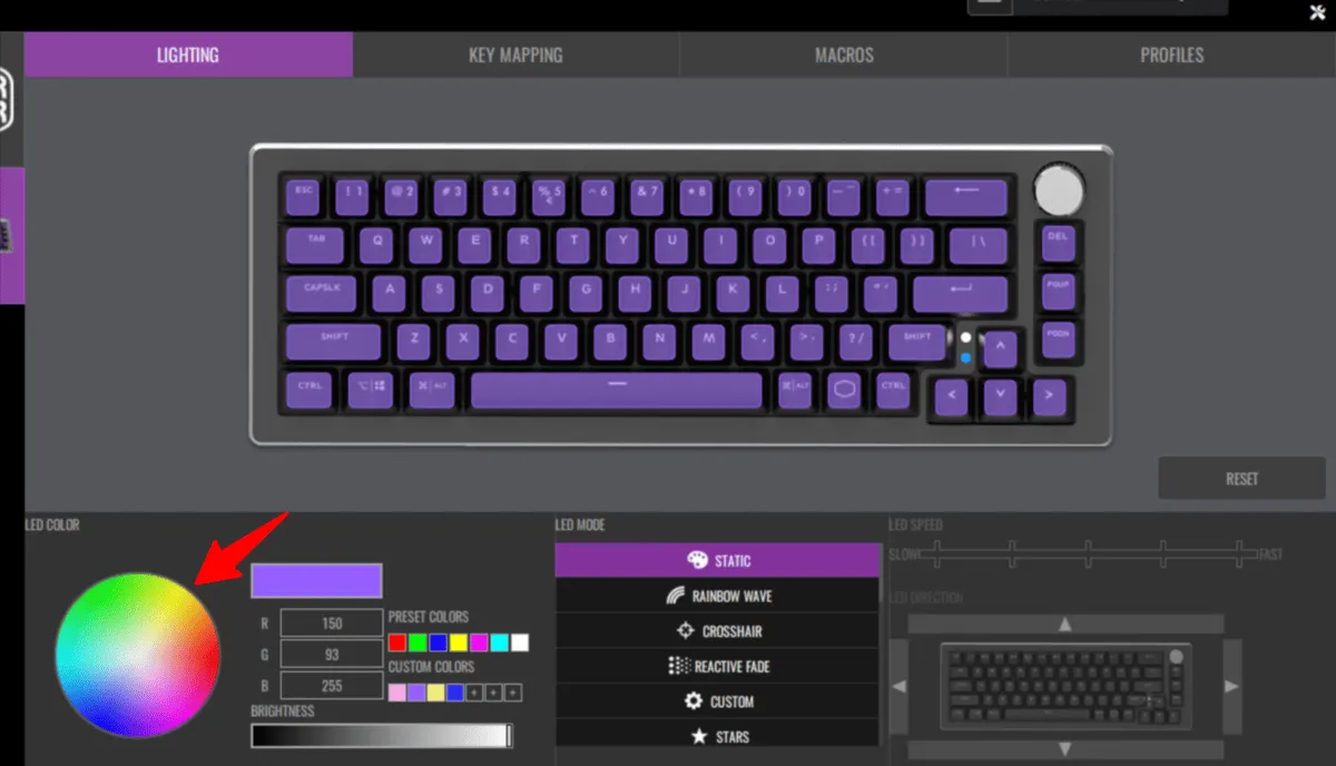 Utiliser Cooler Master MASTERPLUS+pour changer couleur clavier