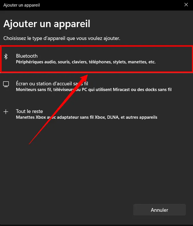 comment ajouter clavier bleutooth