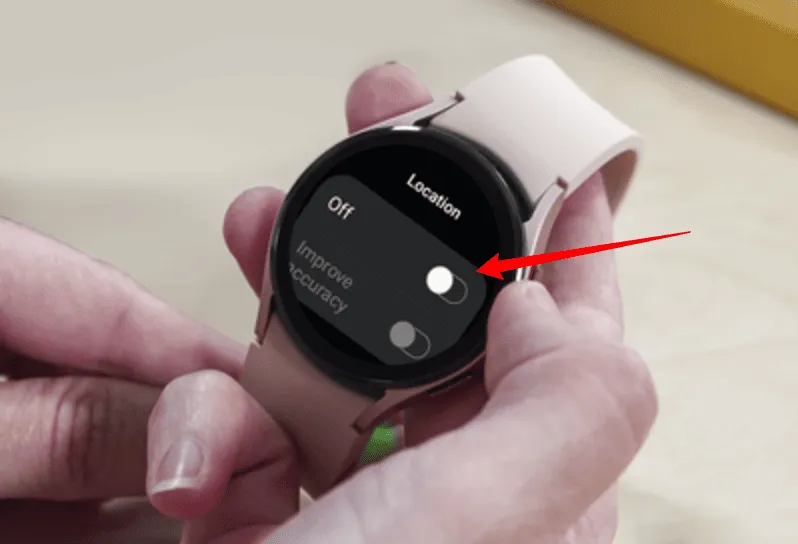 problème de gps sur une montre galaxy watch de samsung