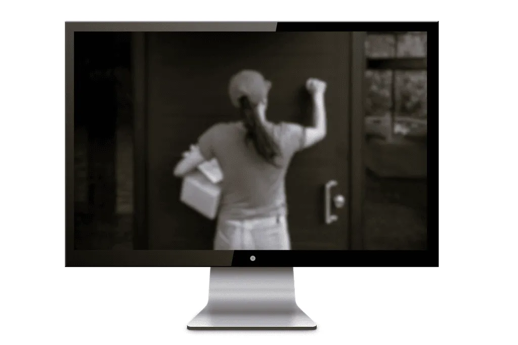 Image caméra surveillance noir et blanc
