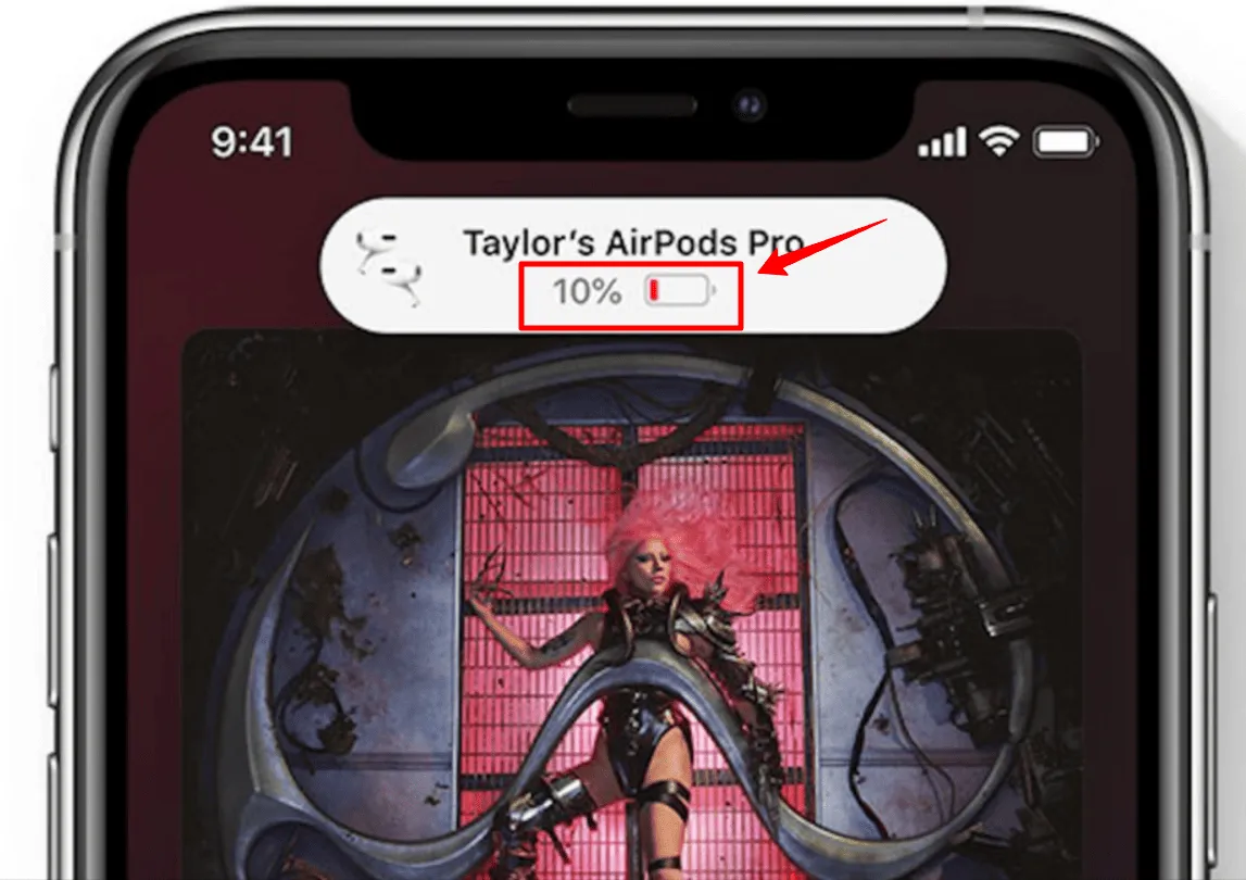 Indication batterie airpod faible