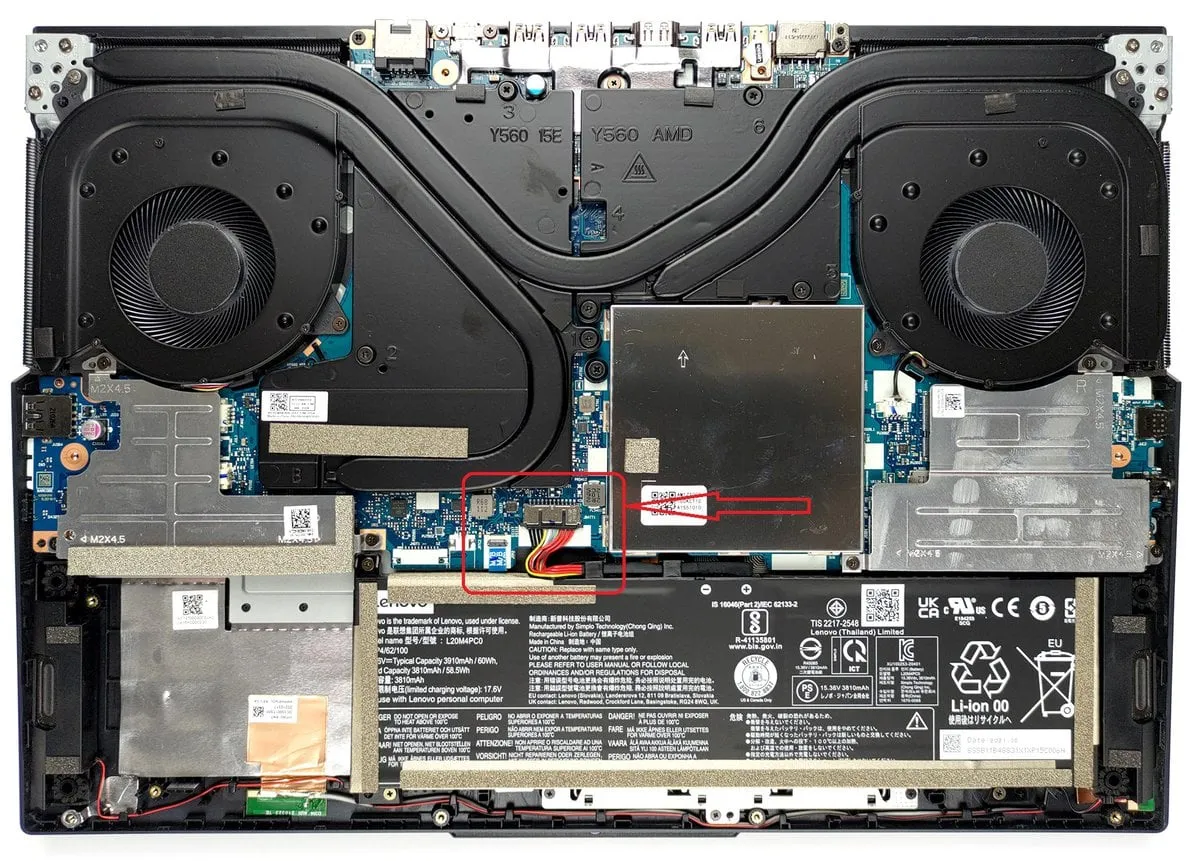 Retirer batterie Lenovo