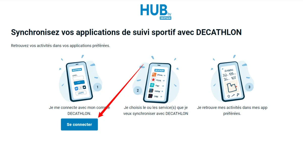 synchroniser decathlon coach et strava