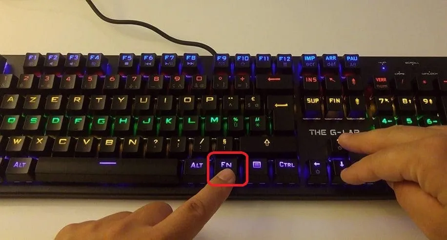 réinitialiser Clavier The G-Lab